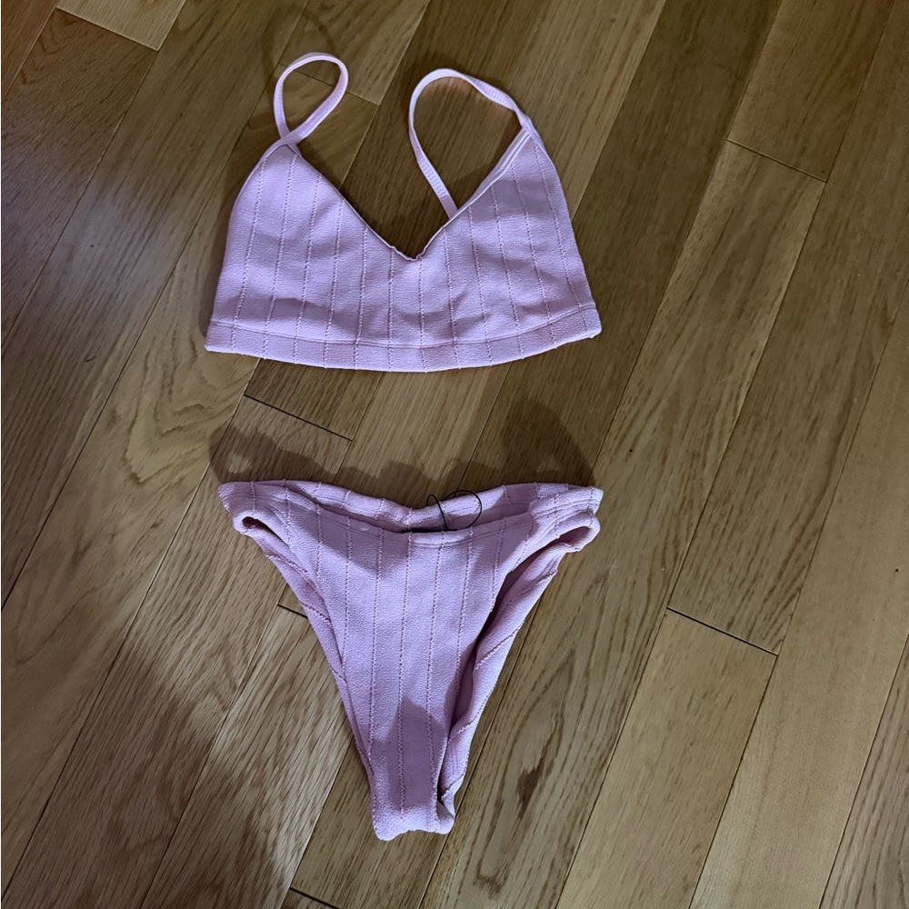Hunza G Pink Bikini Swim Set